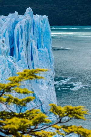Front part of the Perito Moreno Glasier, Patagonia, Argentinaの写真素材