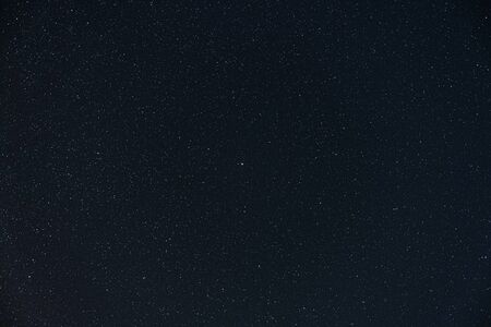 Starry sky at night. Polar star (Polaris) is in the middle of the frameの写真素材