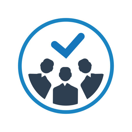 Teamwork Icon. Flat design style eps 10 vector illustration.のイラスト素材