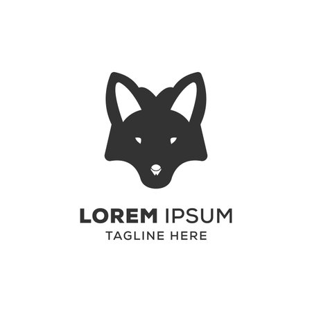 Wolf logo design vector template. Wolf logo design concept. Vector illustrationのイラスト素材