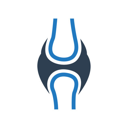 Human body part joints icon isolated on white background. Vector Icon for Medical apps and web.のイラスト素材