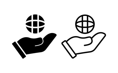 Global Business Icon vector illustration. Digital Marketing Iconのイラスト素材