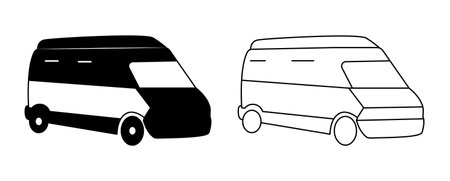 Emergency ambulance medical service vehicle vector Illustration. Ambulance Carのイラスト素材