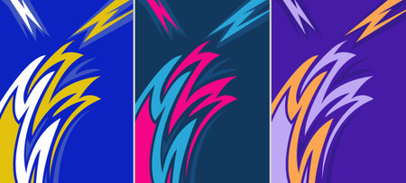 Sports jersey design Background for sublimation. Customizable Jersey design vector Illustration.のイラスト素材