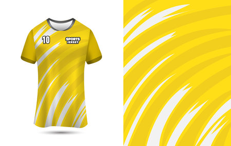 Sports jersey design template for Football, Soccer, Running, and Racing. Customizable Jersey Background for Sublimation Printing.のイラスト素材
