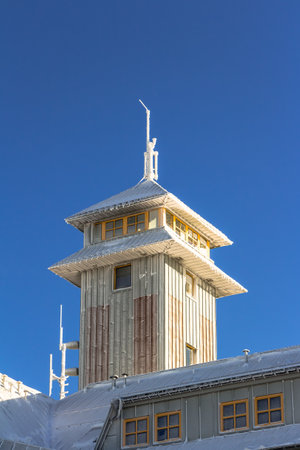 Fichtelberg house in Ore Mountainsのeditorial素材
