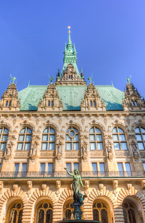 Hamburg town hallの写真素材