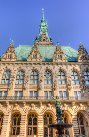 Hamburg town hallの写真素材
