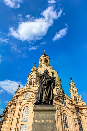 Church of our Lady in Dresden in Germanyの写真素材