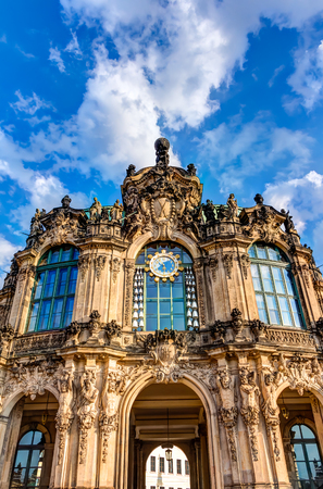 The historic rebuilt Zwinger in Dresden, Germanyの写真素材