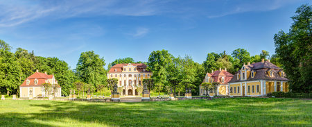 Castle in Neschwitz in the Upper Lusatia in Germanyのeditorial素材