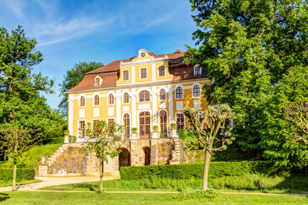 Castle in Neschwitz in the Upper Lusatia in Germanyのeditorial素材