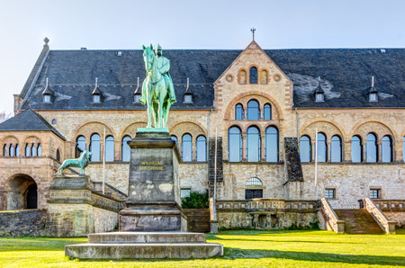 Kaiserpfalz - Medieval Imperial Palace in the old town in Goslarのeditorial素材