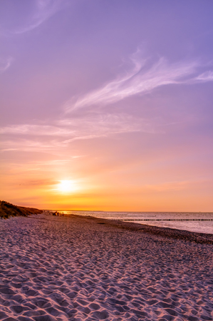 Wonderful atmosphere at the beach in summerの写真素材