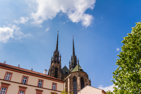Cathedral of St. Peter and Paul in Brno, Czech Republicの写真素材