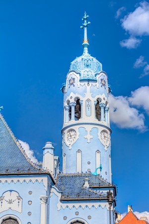 Blue church in Bratislava - Church of St. Elizabethの写真素材