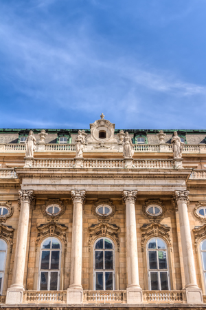 Details of the Buda Castle in Budpaest, Hungaryの写真素材