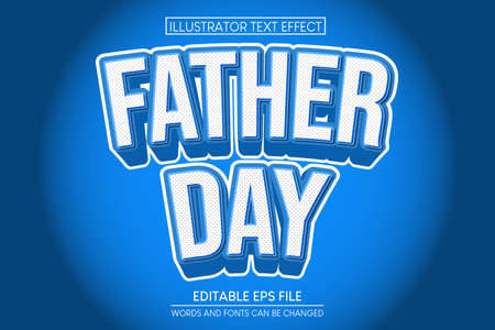 Father Day Text Effect. editable text effectのイラスト素材