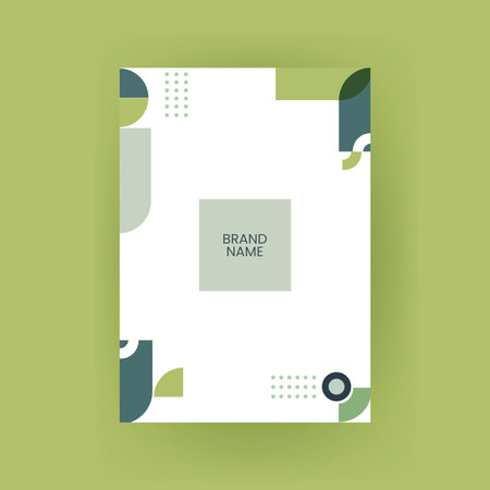 Cover design template. Minimalistic geometric background. Vector illustration.のイラスト素材