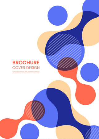 Abstract background with colorful geometric shapes. Vector illustration for your design.のイラスト素材