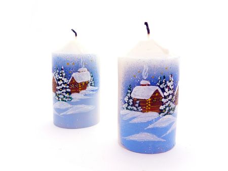 christmas candlesの写真素材