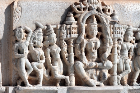 hinduism ranakpur temple fragment in rajasthan india
の写真素材