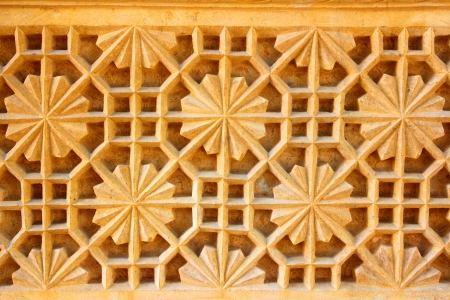 india ornate decoration background sandstoneの写真素材