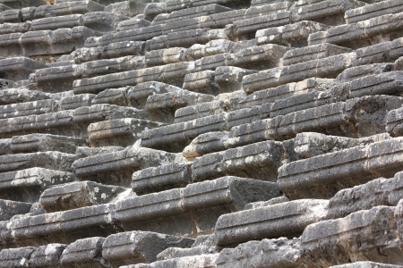 seats in ancient amphitheater - Aspendos Turkey
の写真素材