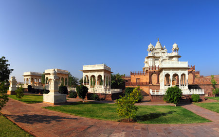 panorama of Jaswant Thada mausoleum in Jodhpur Indiaのeditorial素材