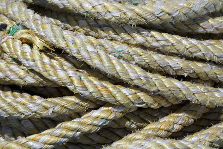 cove of marine rope closeup backgroundの写真素材