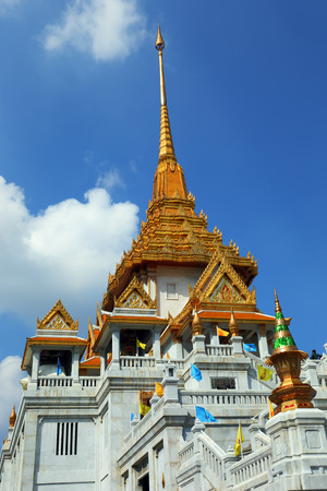 Wat Traimit - temple of Gold Buddha in Bangkok, Thailandの写真素材