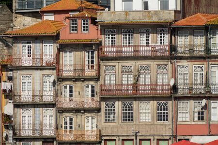 Traditional houses of Porto, Portugalの写真素材