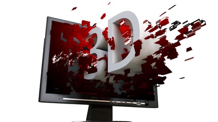 3D TVの写真素材