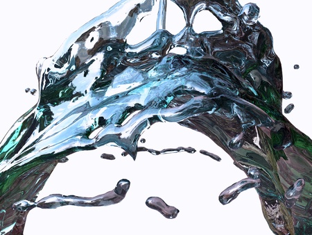 Water collisionの写真素材