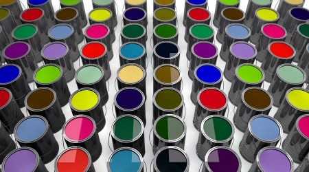 Paint cansの写真素材