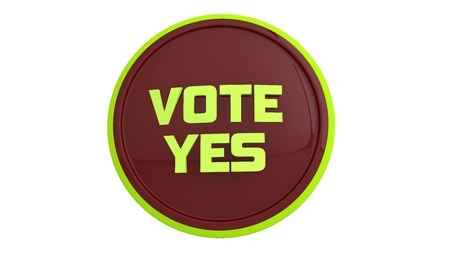 Vote yesの写真素材
