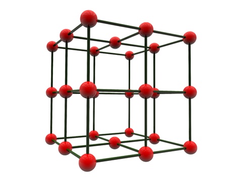 Connection cube shaped molecular