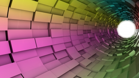 Tube interior abstractの写真素材