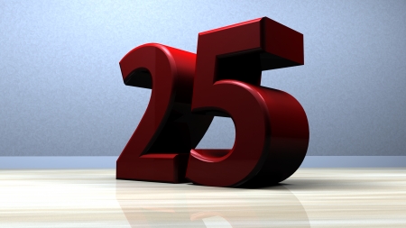 Number 25の写真素材