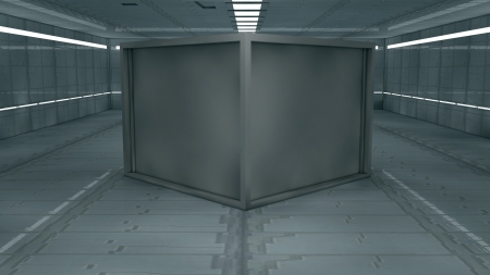 Futuristic interior  SCIFIの写真素材