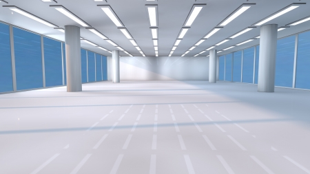 Futuristic interior  SCIFIの写真素材