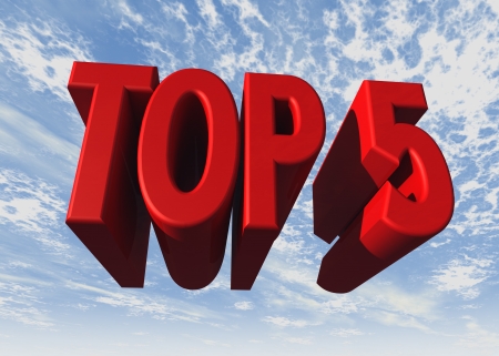 Top Fiveの写真素材