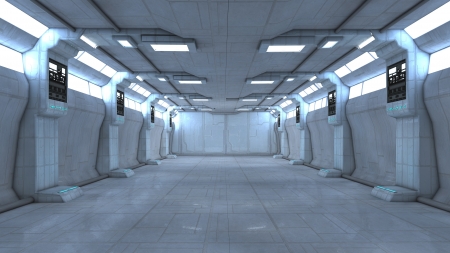 Futuristic interior  SCIFIの写真素材