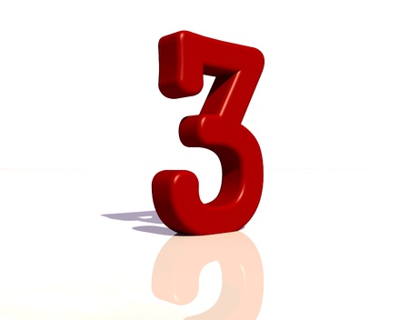 Number 3の写真素材