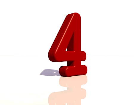 Number 4の写真素材