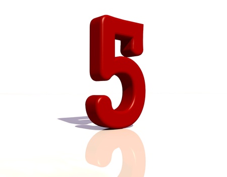 Number 5の写真素材