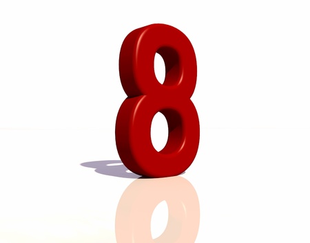 Number 8の写真素材