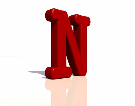 Letter nの写真素材