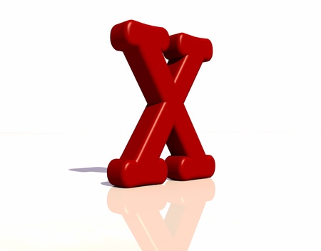 Letter xの写真素材