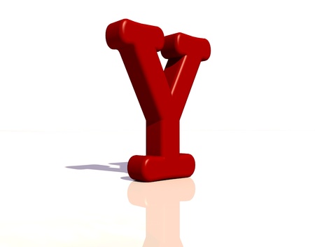 Letter yの写真素材